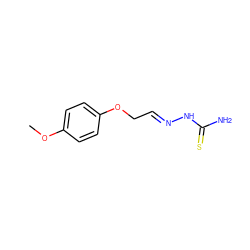 COc1ccc(OC/C=N/NC(N)=S)cc1 ZINC000005670592