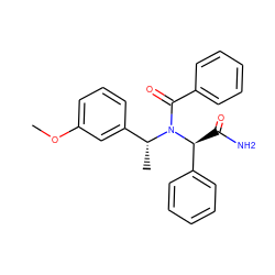 COc1cccc([C@@H](C)N(C(=O)c2ccccc2)[C@@H](C(N)=O)c2ccccc2)c1 ZINC001772600676