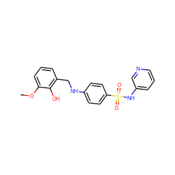 COc1cccc(CNc2ccc(S(=O)(=O)Nc3cccnc3)cc2)c1O ZINC000103266550