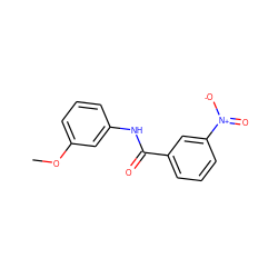 COc1cccc(NC(=O)c2cccc([N+](=O)[O-])c2)c1 ZINC000000101760