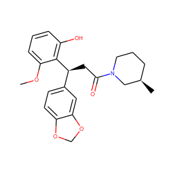COc1cccc(O)c1[C@@H](CC(=O)N1CCC[C@@H](C)C1)c1ccc2c(c1)OCO2 ZINC000095581162