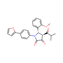 COc1ccccc1[C@@H]1[C@@H](C(=O)C(C)C)C(=O)C(=O)N1c1ccc(-c2ccco2)cc1 ZINC000169695442