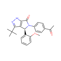 COc1ccccc1[C@H]1c2c(C(C)(C)C)n[nH]c2C(=O)N1c1ccc(C(C)=O)cc1 ZINC000096177163