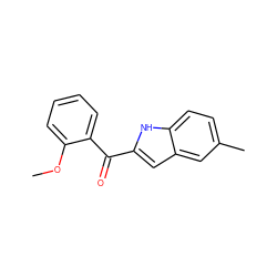 COc1ccccc1C(=O)c1cc2cc(C)ccc2[nH]1 ZINC000013471039