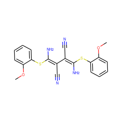 COc1ccccc1S/C(N)=C(C#N)/C(C#N)=C(\N)Sc1ccccc1OC ZINC000034802607