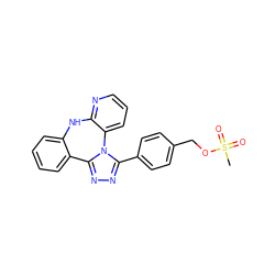 CS(=O)(=O)OCc1ccc(-c2nnc3n2-c2cccnc2Nc2ccccc2-3)cc1 ZINC000096173994