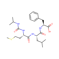 CSCC[C@H](NC(=O)NC(C)C)C(=O)N[C@@H](CC(C)C)C(=O)N[C@@H](Cc1ccccc1)C(=O)O ZINC000013746811