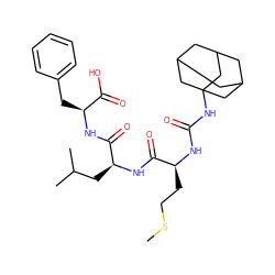 CSCC[C@H](NC(=O)NC12CC3CC(CC(C3)C1)C2)C(=O)N[C@@H](CC(C)C)C(=O)N[C@@H](Cc1ccccc1)C(=O)O ZINC000025969106