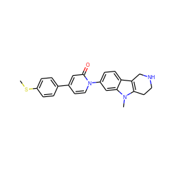 CSc1ccc(-c2ccn(-c3ccc4c5c(n(C)c4c3)CCNC5)c(=O)c2)cc1 ZINC000064549649