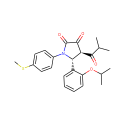 CSc1ccc(N2C(=O)C(=O)[C@@H](C(=O)C(C)C)[C@@H]2c2ccccc2OC(C)C)cc1 ZINC000169696309
