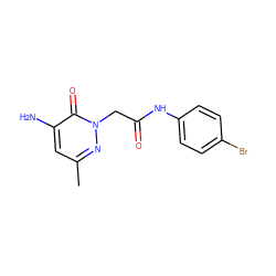 Cc1cc(N)c(=O)n(CC(=O)Nc2ccc(Br)cc2)n1 ZINC000096271779