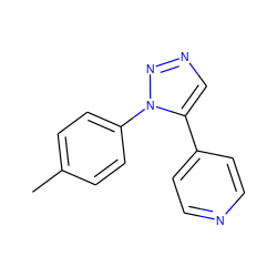 Cc1ccc(-n2nncc2-c2ccncc2)cc1 ZINC000026170467