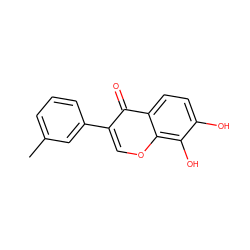Cc1cccc(-c2coc3c(O)c(O)ccc3c2=O)c1 ZINC000028875619