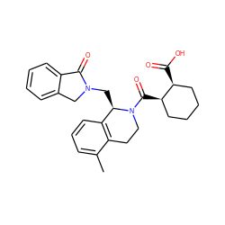 Cc1cccc2c1CCN(C(=O)[C@@H]1CCCC[C@@H]1C(=O)O)[C@@H]2CN1Cc2ccccc2C1=O ZINC000098208041