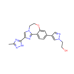 Cc1n[nH]c(-c2cn3c(n2)-c2ccc(-c4cnn(CCO)c4)cc2OCC3)n1 ZINC000096270824