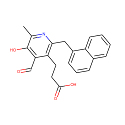 Cc1nc(Cc2cccc3ccccc23)c(CCC(=O)O)c(C=O)c1O ZINC000103242025