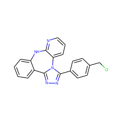 ClCc1ccc(-c2nnc3n2-c2cccnc2Nc2ccccc2-3)cc1 ZINC000096174060