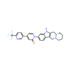 Cn1c2c(c3ccc(-n4ccc(-c5ccc(C(F)(F)F)nc5)cc4=O)cc31)CN1CCCC[C@H]1C2 ZINC000068249194