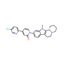 Cn1c2c(c3ccc(-n4ccc(-c5ccc(Cl)cn5)cc4=O)cc31)CCN1CCCC[C@@H]21 ZINC000113109806