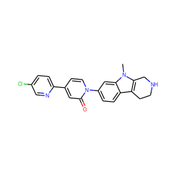 Cn1c2c(c3ccc(-n4ccc(-c5ccc(Cl)cn5)cc4=O)cc31)CCNC2 ZINC000064559237
