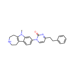 Cn1c2c(c3ccc(-n4ccc(CCc5ccccc5)nc4=O)cc31)CCNCC2 ZINC000115012088