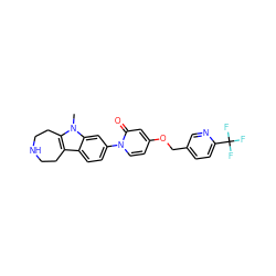 Cn1c2c(c3ccc(-n4ccc(OCc5ccc(C(F)(F)F)nc5)cc4=O)cc31)CCNCC2 ZINC000115011244