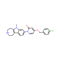 Cn1c2c(c3ccc(-n4ccc(OCc5ccc(Cl)cc5)cc4=O)cc31)CCNCC2 ZINC000115008650