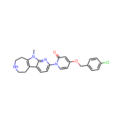Cn1c2c(c3ccc(-n4ccc(OCc5ccc(Cl)cc5)cc4=O)nc31)CCNCC2 ZINC000115009087