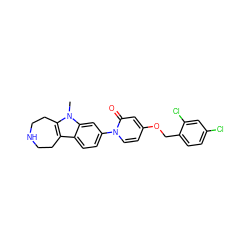 Cn1c2c(c3ccc(-n4ccc(OCc5ccc(Cl)cc5Cl)cc4=O)cc31)CCNCC2 ZINC000115009894