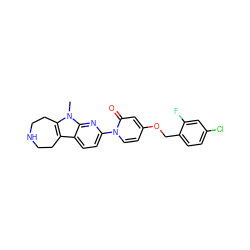 Cn1c2c(c3ccc(-n4ccc(OCc5ccc(Cl)cc5F)cc4=O)nc31)CCNCC2 ZINC000115012074