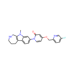 Cn1c2c(c3ccc(-n4ccc(OCc5ccc(F)cn5)cc4=O)cc31)CCCNC2 ZINC000115007491