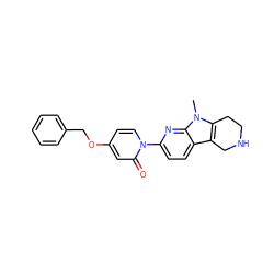 Cn1c2c(c3ccc(-n4ccc(OCc5ccccc5)cc4=O)nc31)CNCC2 ZINC000168698587