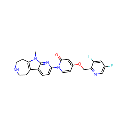 Cn1c2c(c3ccc(-n4ccc(OCc5ncc(F)cc5F)cc4=O)nc31)CCNCC2 ZINC000115011218
