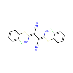 N#CC(=C(/N)Sc1ccccc1Cl)/C(C#N)=C(\N)Sc1ccccc1Cl ZINC000034802606