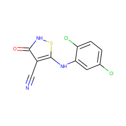 N#Cc1c(Nc2cc(Cl)ccc2Cl)s[nH]c1=O ZINC000034802633