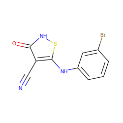 N#Cc1c(Nc2cccc(Br)c2)s[nH]c1=O ZINC000034802615