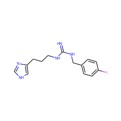 N=C(NCCCc1c[nH]cn1)NCc1ccc(I)cc1 ZINC000026733595