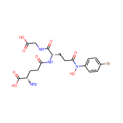 N[C@@H](CCC(=O)N[C@@H](CCC(=O)N(O)c1ccc(Br)cc1)C(=O)NCC(=O)O)C(=O)O ZINC000043015563