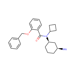N[C@H]1CCC[C@@H](N(C(=O)c2ccccc2OCc2ccccc2)C2CCC2)C1 ZINC000096286348