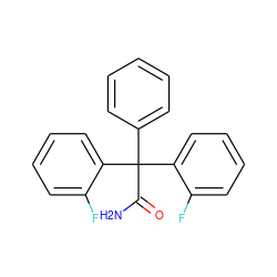 NC(=O)C(c1ccccc1)(c1ccccc1F)c1ccccc1F ZINC000029135969