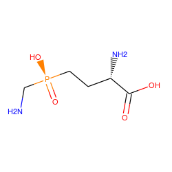 NC[P@](=O)(O)CC[C@H](N)C(=O)O ZINC000013674116