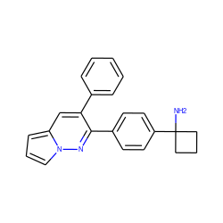 NC1(c2ccc(-c3nn4cccc4cc3-c3ccccc3)cc2)CCC1 ZINC000084708912