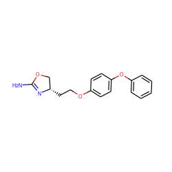 NC1=N[C@@H](CCOc2ccc(Oc3ccccc3)cc2)CO1 ZINC000117257068
