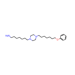 NCCCCCCCN1CCN(CCCCCCCOc2ccccc2)CC1 ZINC000103184508