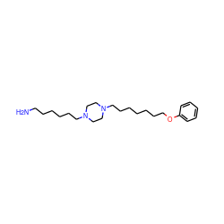 NCCCCCCN1CCN(CCCCCCCOc2ccccc2)CC1 ZINC000103192193