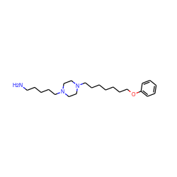 NCCCCCN1CCN(CCCCCCCOc2ccccc2)CC1 ZINC000103192196