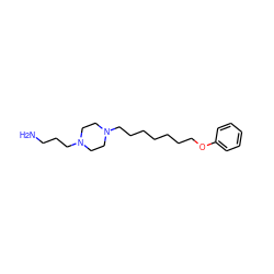 NCCCN1CCN(CCCCCCCOc2ccccc2)CC1 ZINC000103193810