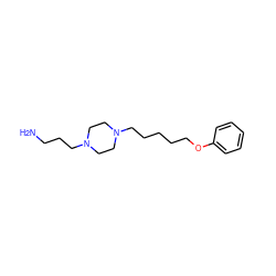 NCCCN1CCN(CCCCCOc2ccccc2)CC1 ZINC000103193908