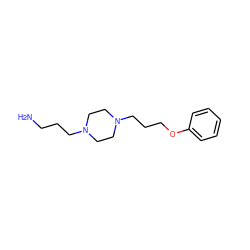 NCCCN1CCN(CCCOc2ccccc2)CC1 ZINC000061815633