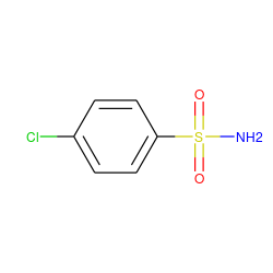 NS(=O)(=O)c1ccc(Cl)cc1 ZINC000000004726